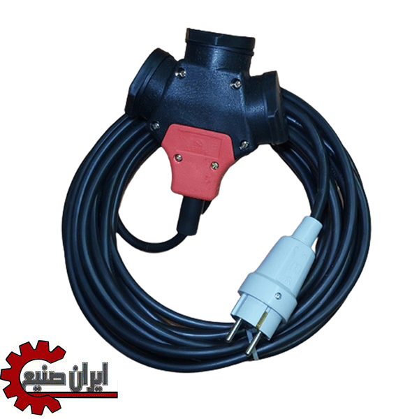 سیم سیار صنعتی 10متری-کابل 2.5*2